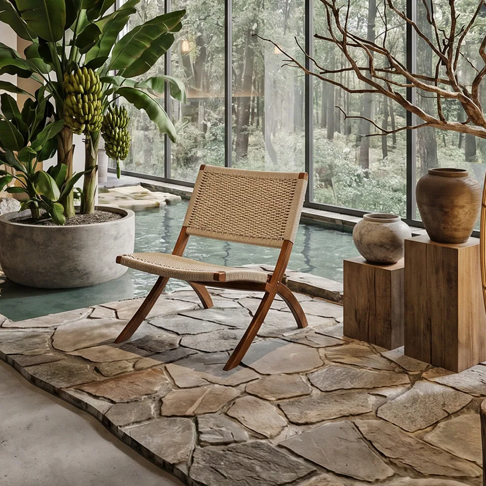 Folding Cord Lounge Chair