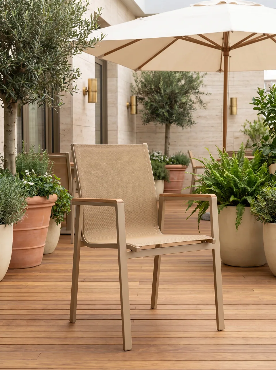 Veranda Sling Stacking Armchair